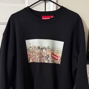Supreme Aerial Crewneck Sweatshirt - Black